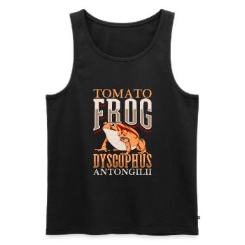 Red Tomato Frog - Men's Premium Organic Tank Top - black - Front - AI Model Male 178 light (178cm)