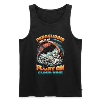 Skydiving Parachute Skydiving Paragliding - Men's Premium Organic Tank Top - black - Front - Michal (187cm)