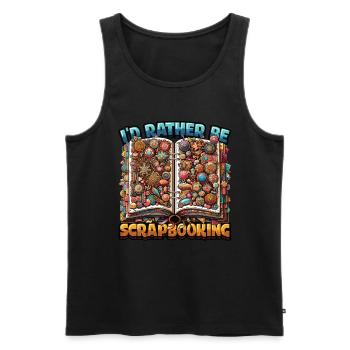 Mädchen Scrapbooking Enthusiast Scrapbook - Männer Premium Bio Tank Top - Schwarz - Vorne - Michal (187cm)
