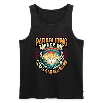 Skydiving Parachute Skydiving Paragliding - Men's Premium Organic Tank Top - black - Front - Michal (187cm)
