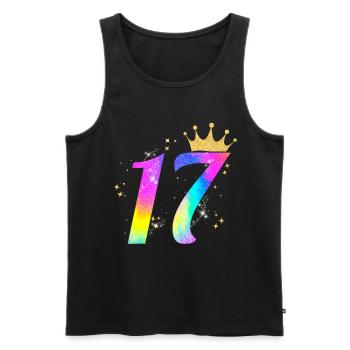 17. Geburtstag Geschenkidee Für 17 Jahre Alt - Männer Premium Bio Tank Top - Schwarz - Vorne - AI Model Male 178 light (178cm)