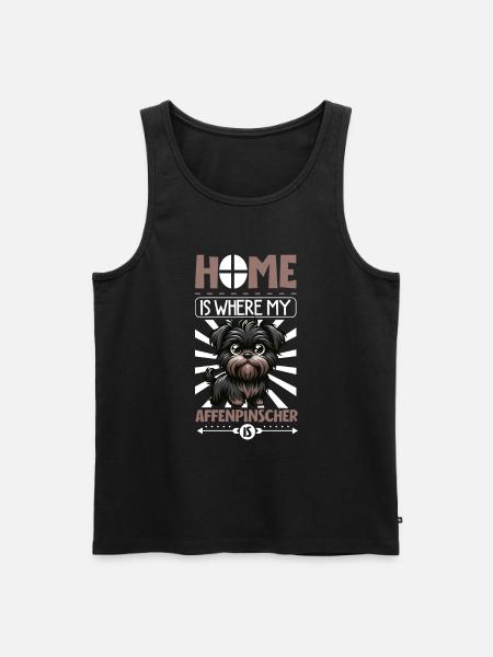 Home - Affenpinscher - Men's Premium Organic Tank Top - black