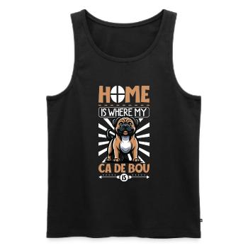 Zuhause - Ca de Bou - Männer Premium Bio Tank Top - Schwarz - Vorne - AI Model Male 178 light (178cm)