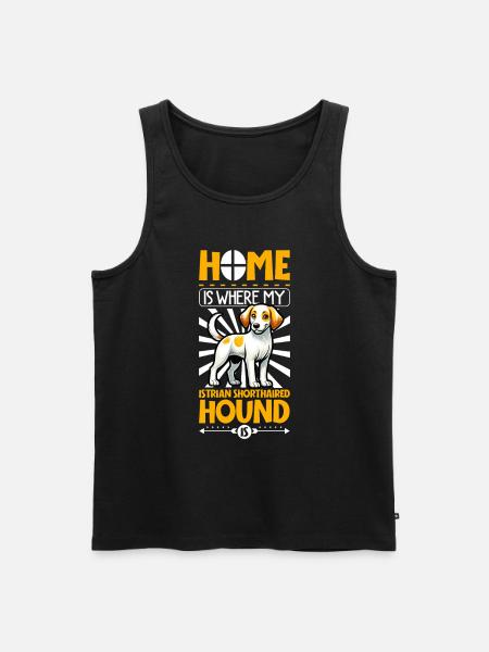 Home - Shorthaired Istrian Hound - Men's Premium Organic Tank Top - black