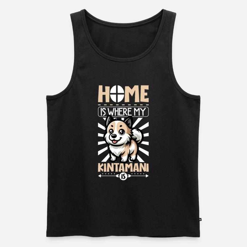 Zuhause - Kintamani - Männer Premium Bio Tank Top - Schwarz