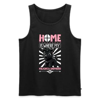 Zuhause - Ca de bestiar - Männer Premium Bio Tank Top - Schwarz - Vorne - AI Model Male 178 light (178cm)