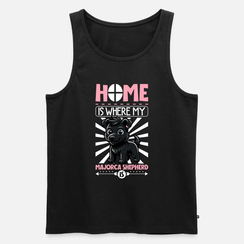 Zuhause - Ca de bestiar - Männer Premium Bio Tank Top - Schwarz