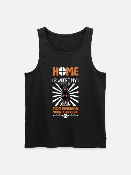 Home - Montenegrin Mountain Hound - Men's Premium Organic Tank Top - black