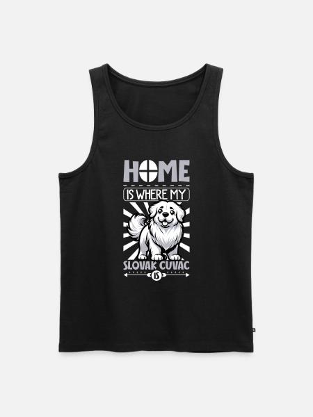 Home - Slovensky cuvac - Men's Premium Organic Tank Top - black