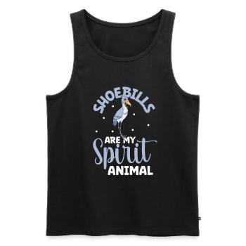 Animal préféré - bec-en-sabot - Débardeur bio Premium Homme - noir - Devant - Michal (187cm)