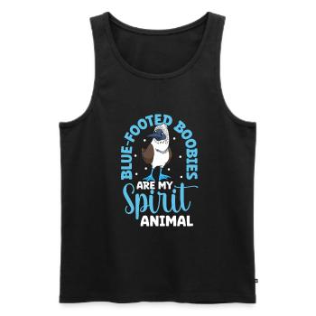 Favorite animal - Blue-footed boobies - Men's Premium Organic Tank Top - black - Front - Michal (187cm)