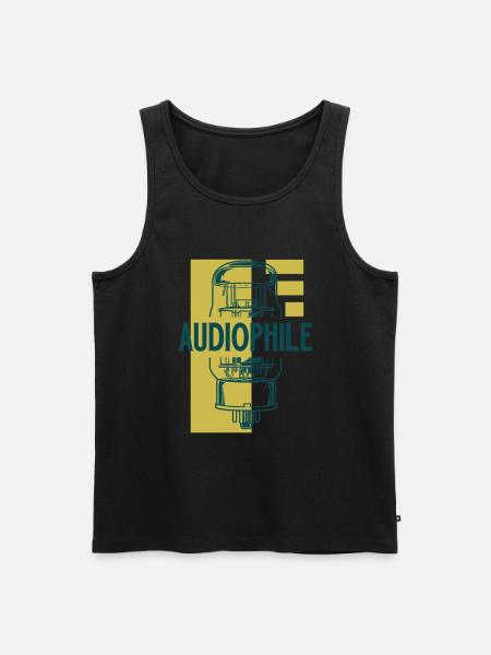 Audiophile - Vacuum Tube - Men's Premium Organic Tank Top - black