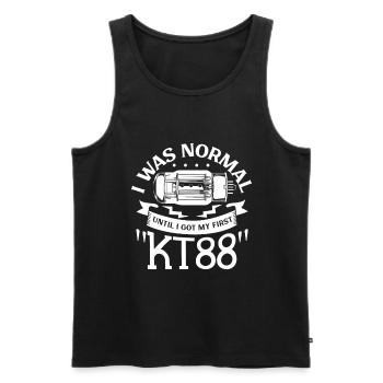 Normal bis zur ersten KT88 - Vakuumröhre - Männer Premium Bio Tank Top - Schwarz - Vorne - AI Model Male 178 light (178cm)