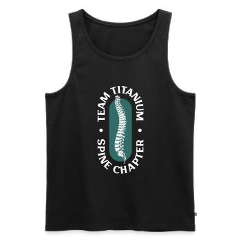 Team Titan - Back Surgery - Men's Premium Organic Tank Top - black - Front - AI Model Male 178 light (178cm)