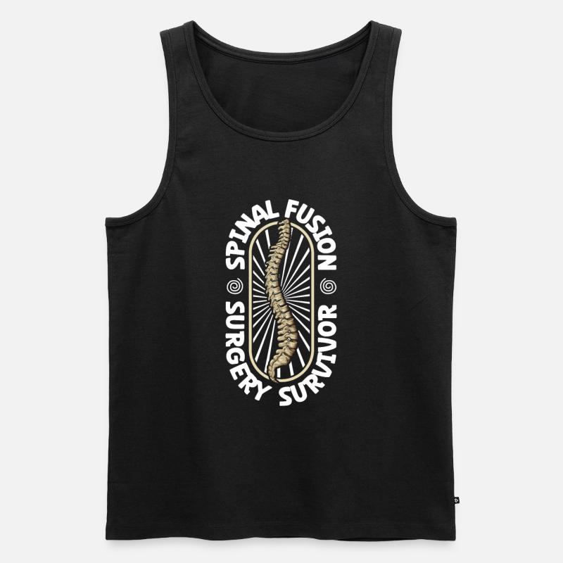 Back Surgery Survivor - Men's Premium Organic Tank Top - black