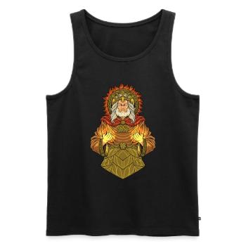 Dieu de la mythologie celtique - Belenus - Débardeur bio Premium Homme - noir - Devant - AI Model Male 178 light (178cm)