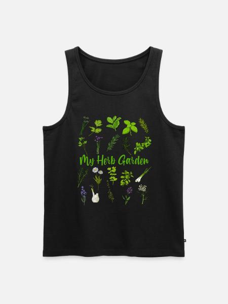 My Herb Garden - Medicinal Herbs - Men's Premium Organic Tank Top - black