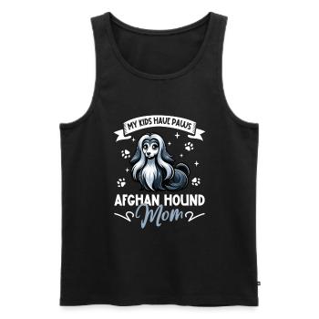 Afghan Greyhound Mom - Men's Premium Organic Tank Top - black - Front - Michal (187cm)