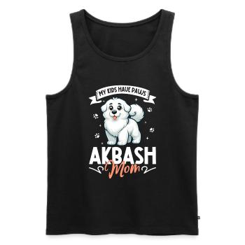 Akbas Mama - Männer Premium Bio Tank Top - Schwarz - Vorne - AI Model Male 178 light (178cm)