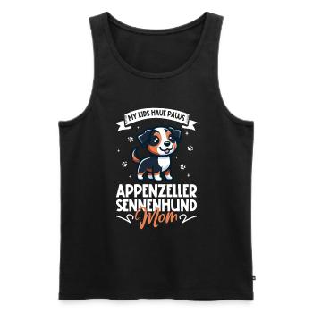 Maman Bouvier Appenzeller - Débardeur bio Premium Homme - noir - Devant - Michal (187cm)