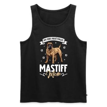Assyrian Mastiff Mom - Men's Premium Organic Tank Top - black - Front - AI Model Male 178 light (178cm)