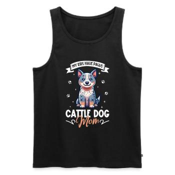 Australian Cattle Dog Mama - Männer Premium Bio Tank Top - Schwarz - Vorne - Michal (187cm)