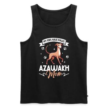 Maman Azawakh - Débardeur bio Premium Homme - noir - Devant - Michal (187cm)