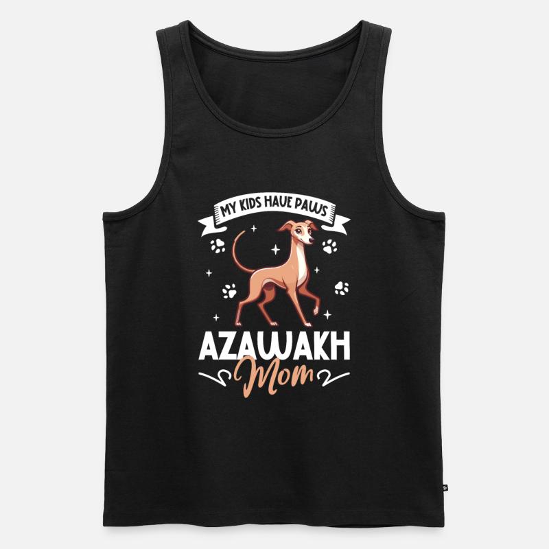 Azawakh Mama - Männer Premium Bio Tank Top - Schwarz