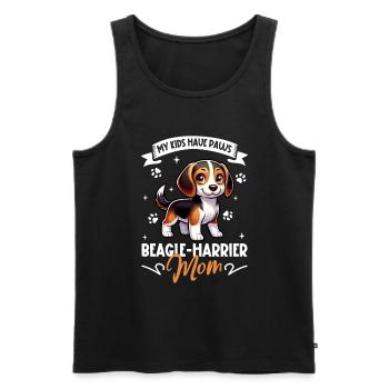 Beagle-Harrier Mama - Männer Premium Bio Tank Top - Schwarz - Vorne - AI Model Male 178 light (178cm)