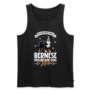Bernese Mountain Dog Mama - Men's Premium Organic Tank Top - black - Front - Michal (187cm)