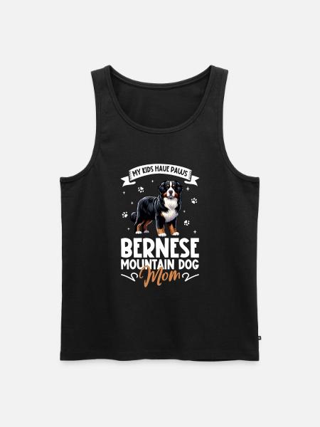 Bernese Mountain Dog Mama - Men's Premium Organic Tank Top - black