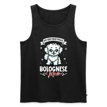 Maman bolognaise - Débardeur bio Premium Homme - noir - Devant - Michal (187cm)
