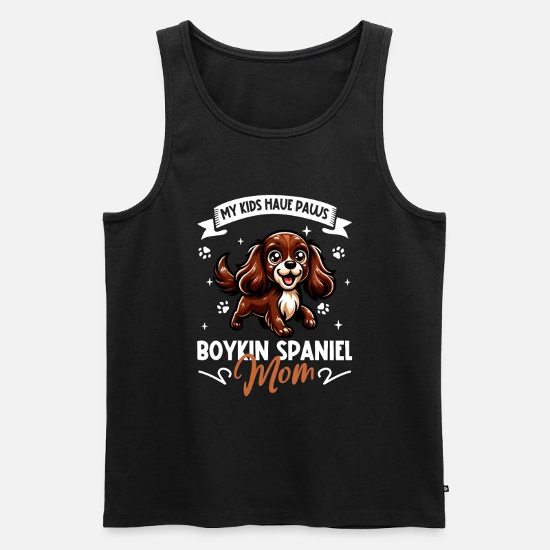 Boykin Spaniel Mama - Männer Premium Bio Tank Top - Schwarz