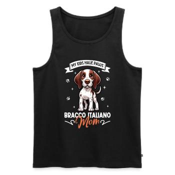 Bracco Italiano Mama - Men's Premium Organic Tank Top - black - Front - AI Model Male 178 light (178cm)