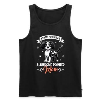 Braque d'Auvergne Mama - Männer Premium Bio Tank Top - Schwarz - Vorne - AI Model Male 178 light (178cm)