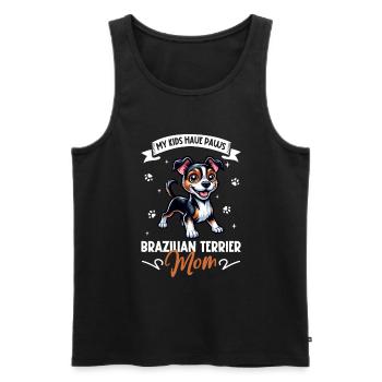 Terrier Brasileiro Mama - Débardeur bio Premium Homme - noir - Devant - Michal (187cm)