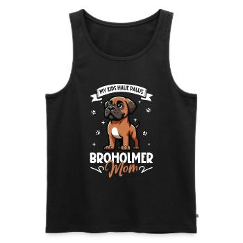 Maman Broholm - Débardeur bio Premium Homme - noir - Devant - Michal (187cm)