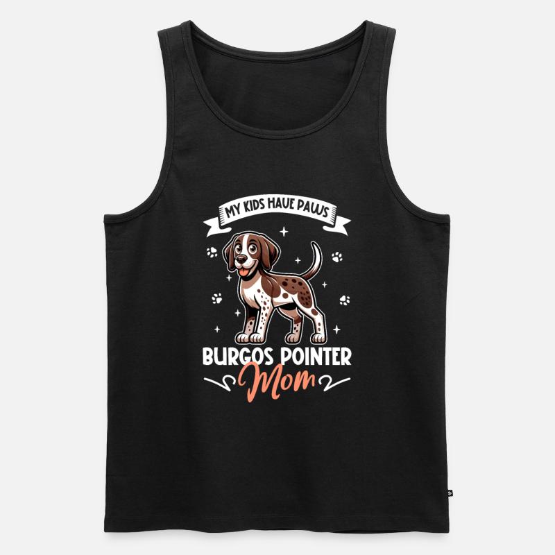 Perdiguero de Burgos Mama - Männer Premium Bio Tank Top - Schwarz