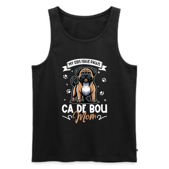 Ca de Bou Mama - Männer Premium Bio Tank Top - Schwarz - Vorne - AI Model Male 178 light (178cm)