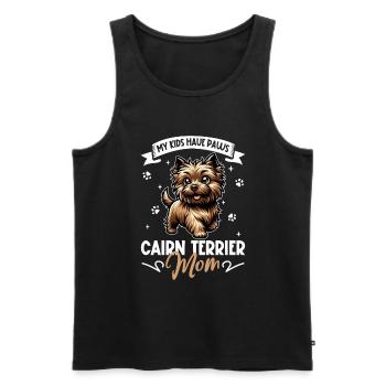 Cairn Terrier Mom - Men's Premium Organic Tank Top - black - Front - Michal (187cm)
