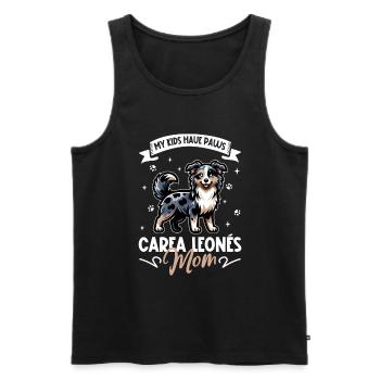 Carea Leonés Mama - Männer Premium Bio Tank Top - Schwarz - Vorne - Michal (187cm)