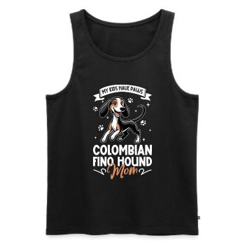 Colombian Fino Hound Mama - Männer Premium Bio Tank Top - Schwarz - Vorne - Michal (187cm)