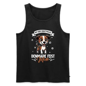 Denmark Feist Mama - Männer Premium Bio Tank Top - Schwarz - Vorne - Michal (187cm)
