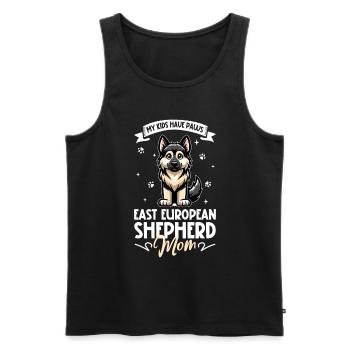 Shepherd Mama d’Europe de l’Est - Débardeur bio Premium Homme - noir - Devant - Michal (187cm)