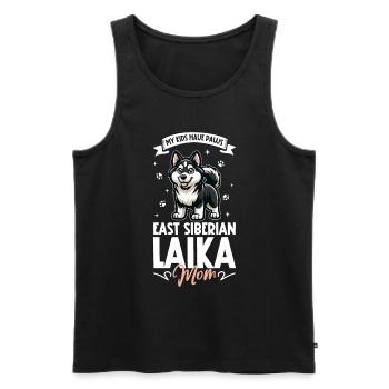 East Siberian Laika Mama - Men's Premium Organic Tank Top - black - Front - AI Model Male 178 light (178cm)
