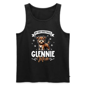 Irish Glen of Imaal Terrier Mama - Männer Premium Bio Tank Top - Schwarz - Vorne - Michal (187cm)