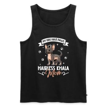 Hairless Khala Mama - Men's Premium Organic Tank Top - black - Front - Michal (187cm)