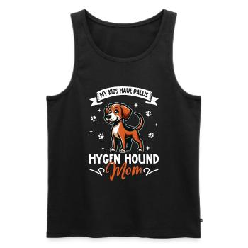 Hygenhund Mama - Débardeur bio Premium Homme - noir - Devant - Michal (187cm)