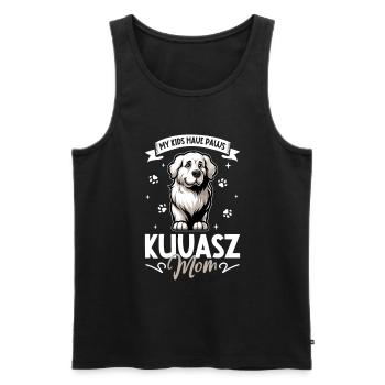 Kuvasz Mama - Männer Premium Bio Tank Top - Schwarz - Vorne - Michal (187cm)