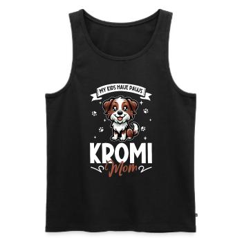 Kromfohrländer Mama - Männer Premium Bio Tank Top - Schwarz - Vorne - Michal (187cm)
